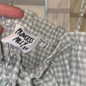 Green Gingham Princess Polly dress 6